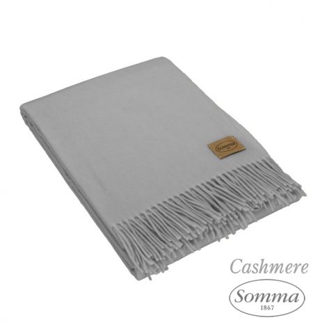 ANTEPRIMA plaid Puro Cashmere 130x180 con frange SOMMA-Perla