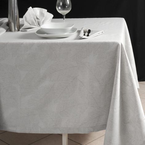 FOLLY JACQUARD set tovaglia 170x270 con 12 tovaglioli-Grigio