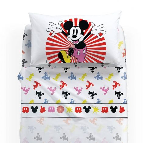 MICKEY FANTASY completo lenzuola misura SINGOLA Disney CALEFFI