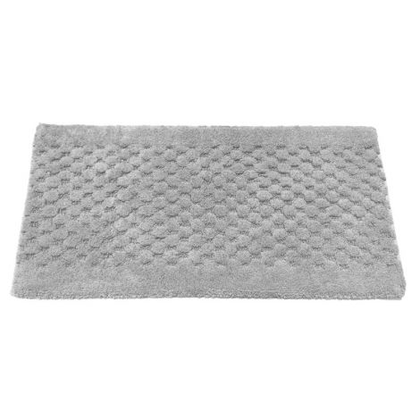 SAVONA Tappeto da bagno in puro cotone Antiscivolo cm 65x120-Grigio