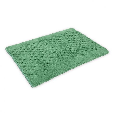SAVONA Pure cotton rug with non-slip bottom 50x80 cm-Green