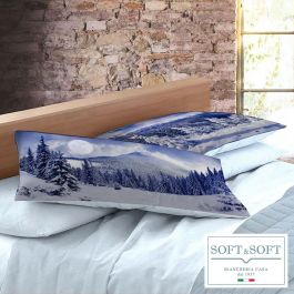 Lenzuola in flanella per letto matrimoniale Made in Italy, Soft&Soft