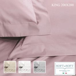 Lenzuola letto matrimoniale KING cm 200X200+35 - Soft Tela, Soft&Soft