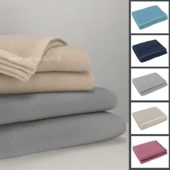 DIANA double blanket in pure virgin wool SOMMA 210x250 cm