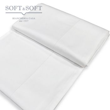 RASO Smooth king double bed sheet 300x300 in Pure Cotton SATIN-White