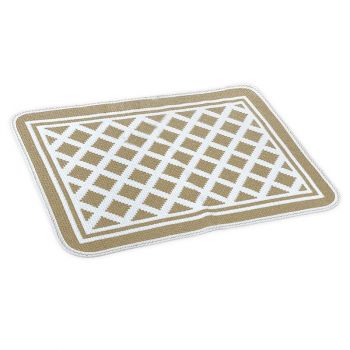 ROMBI bath mat 50x80 cotton made in Italy-Beige